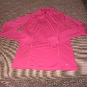 Pre loved pre owned Neon pink work out athletic exercise long sleeve sweatshirt